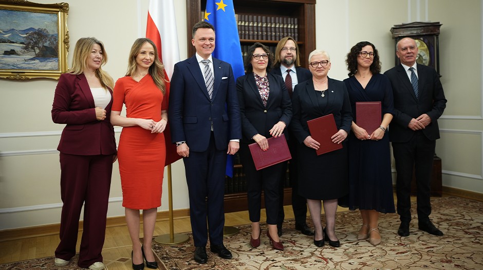 Uroczystość powołania zastępczyń Głownego Inspektppora Pracy