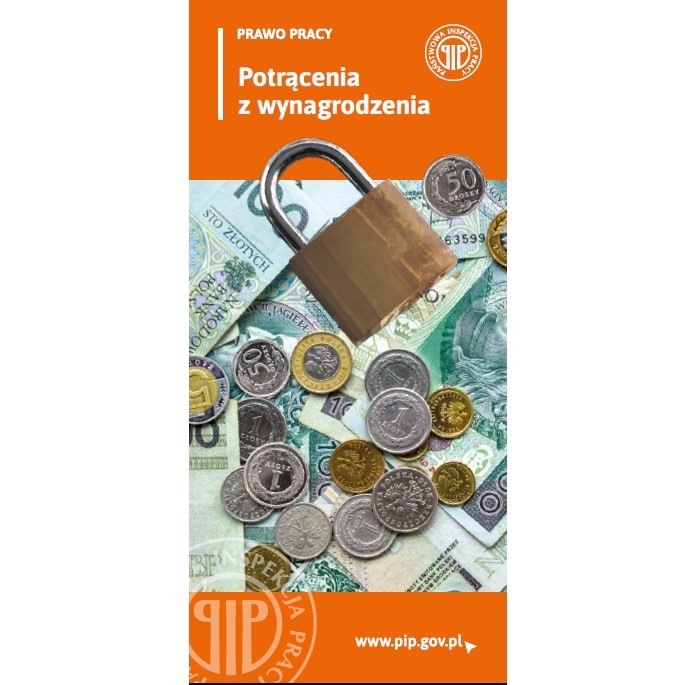 okładka ulotki przedstawiająca banknoty