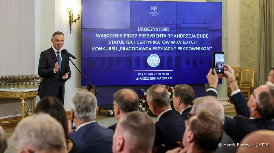 Prezydent RP Finau0142 XV edycji konkursu u201ePracodawca Przyjazny Pracownikomu201d 